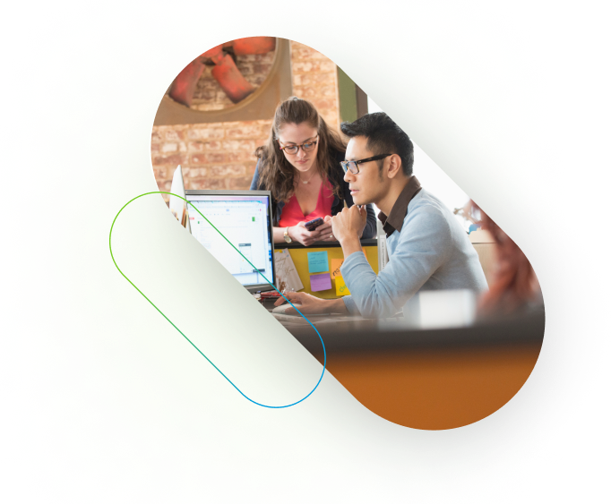 man working on a computer